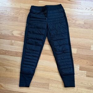 Backcountry Black Goose down Joggers
